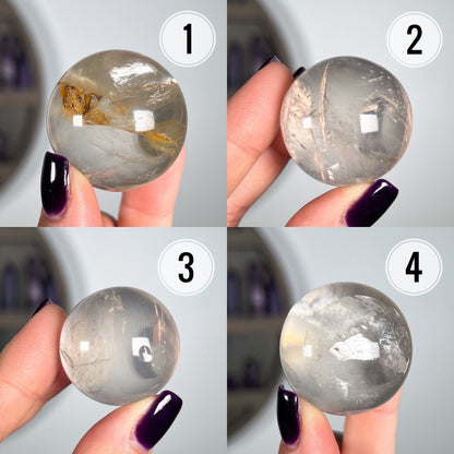 Girasol Hematoid Quartz Sphere