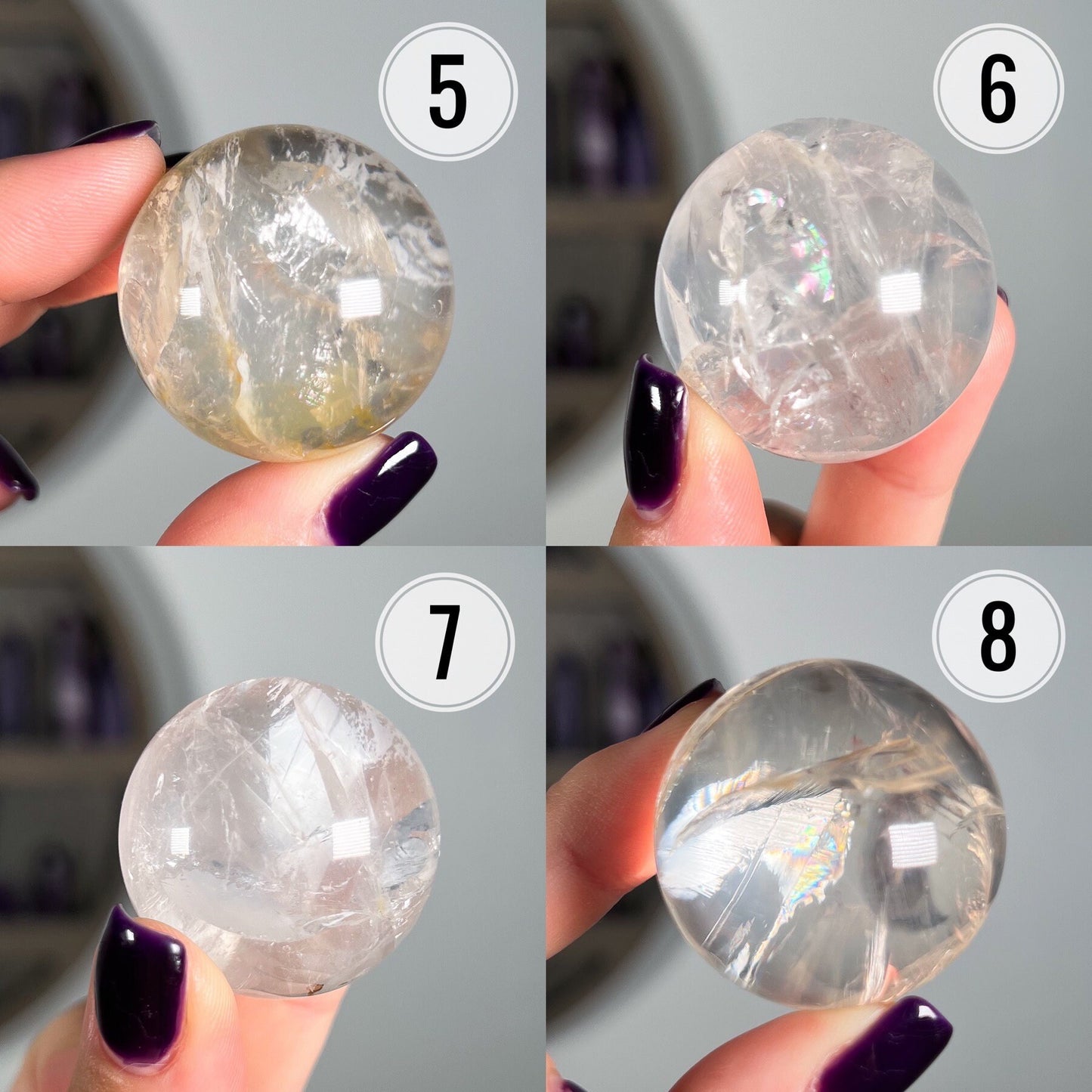 Girasol Hematoid Quartz Sphere