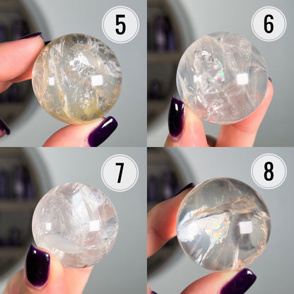 Girasol Hematoid Quartz Sphere