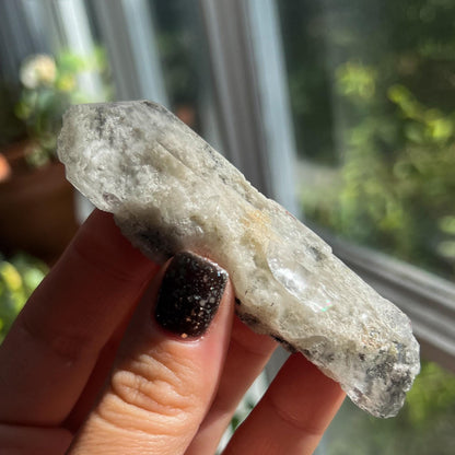 Corinto Garden Quartz Crystal, with Tourmaline Hairs