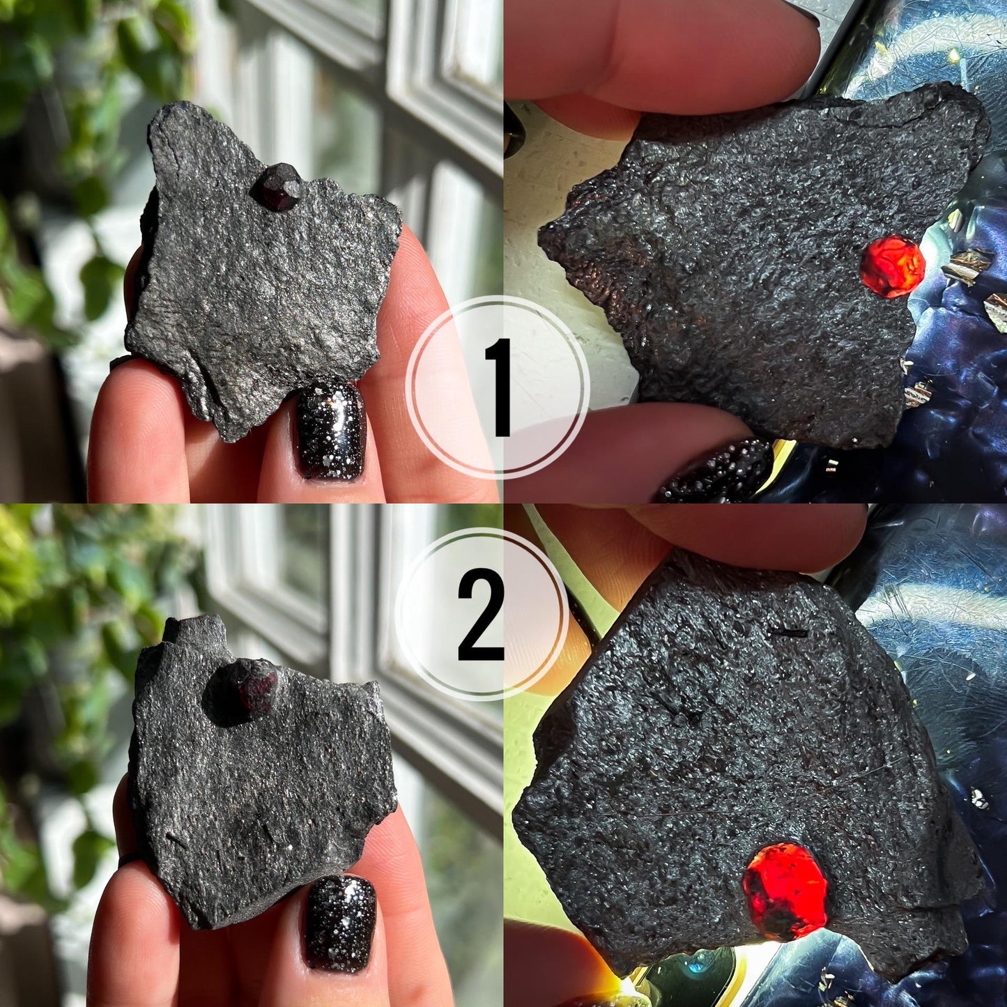 Small Garnet in Graphite