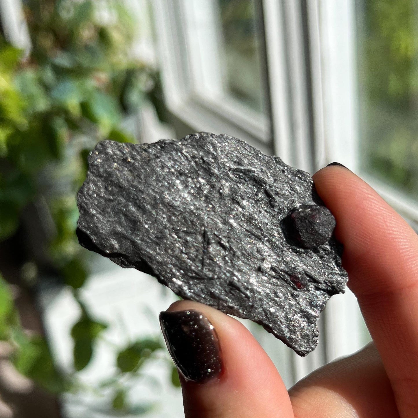 Small Garnet in Graphite