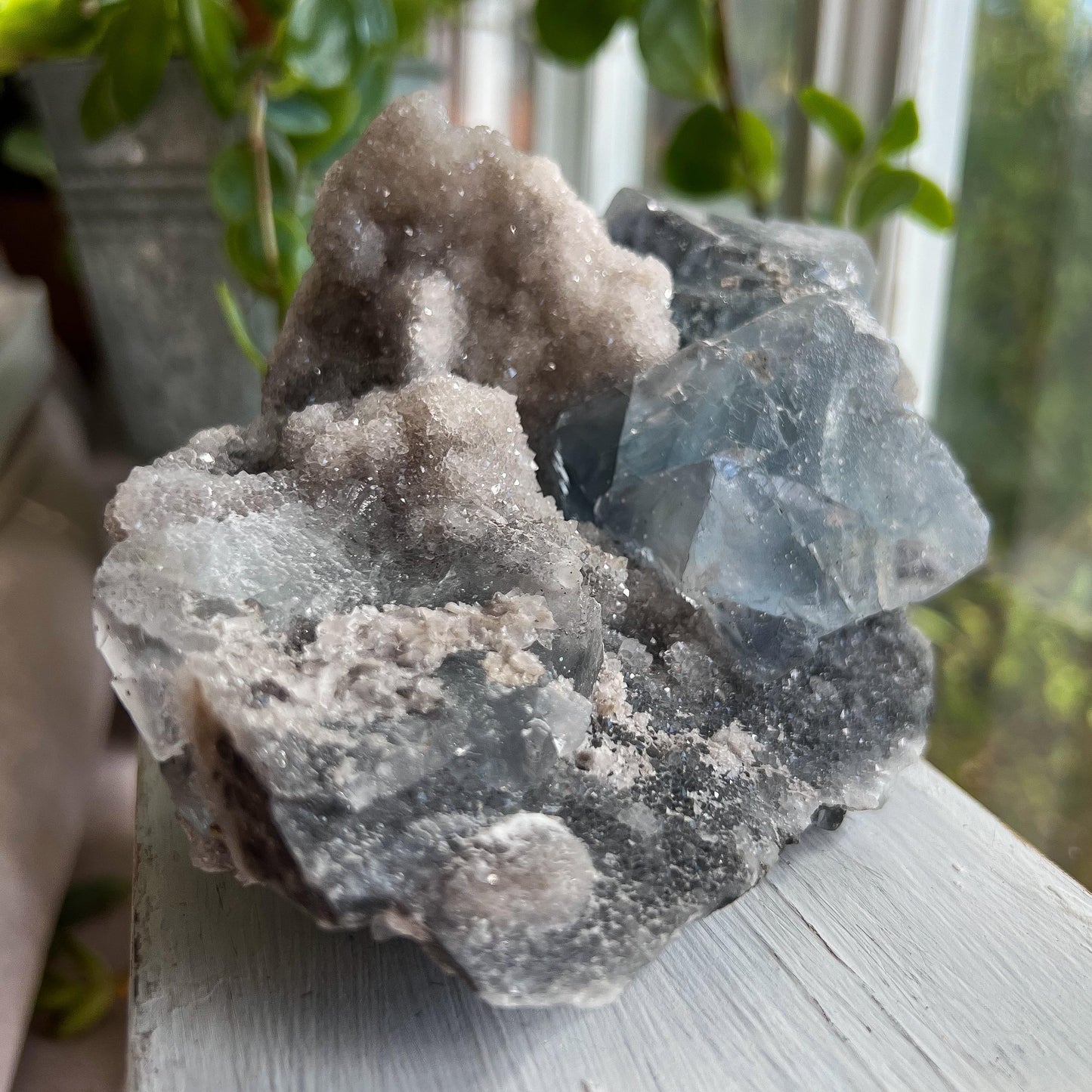 Blue Fluorite from La Viesca Mine