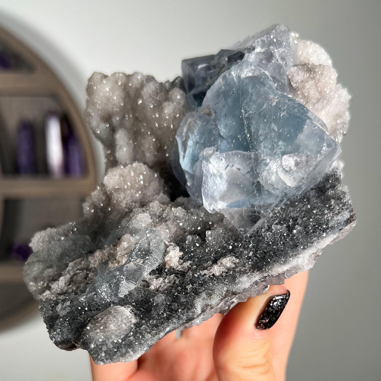 Blue Fluorite from La Viesca Mine