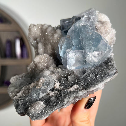 Blue Fluorite from La Viesca Mine