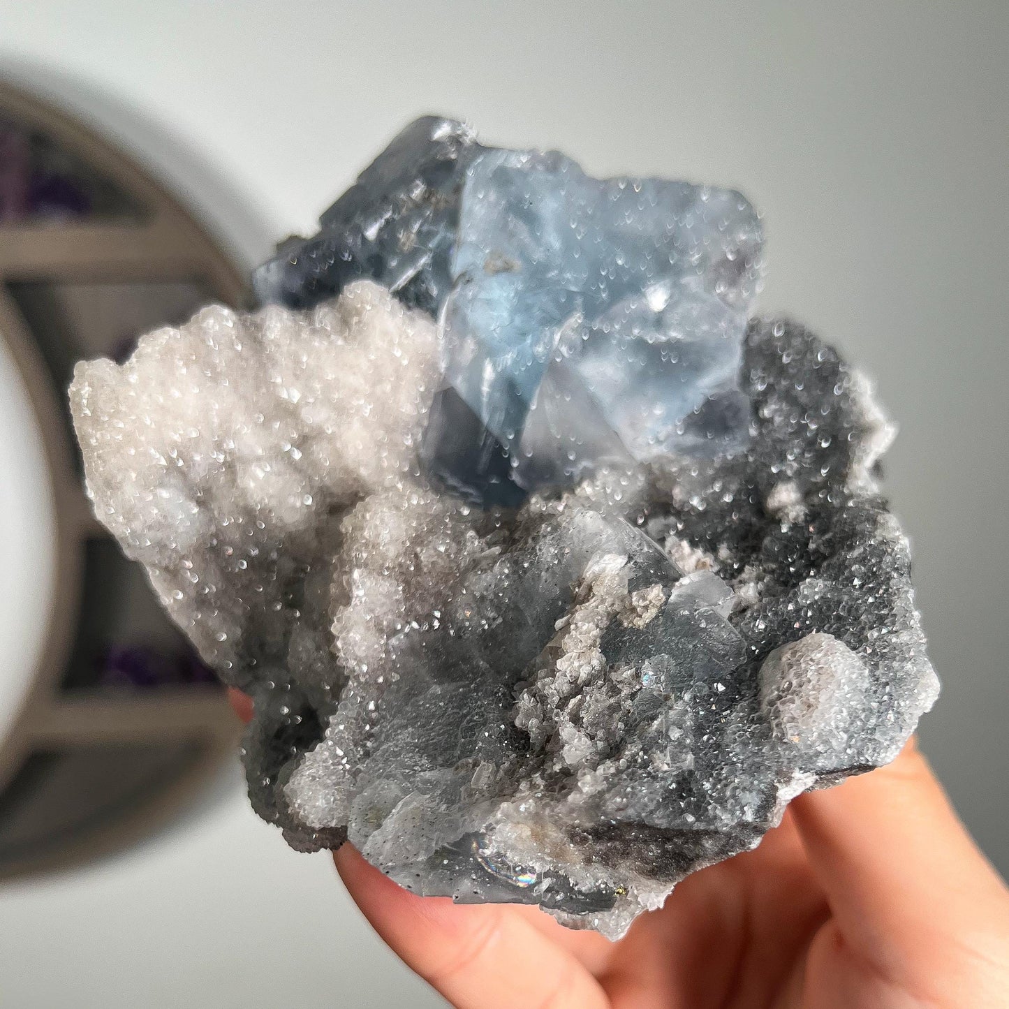 Blue Fluorite from La Viesca Mine