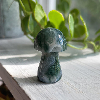 Moss Agate Mushroom