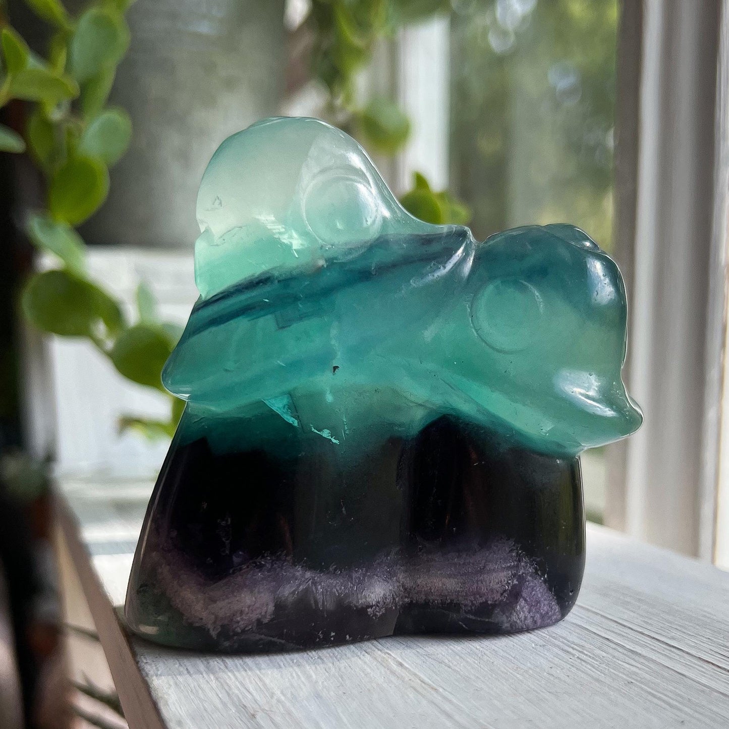 Rainbow Fluorite Mushroom