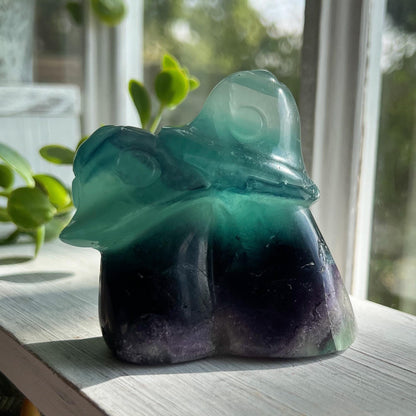 Rainbow Fluorite Mushroom