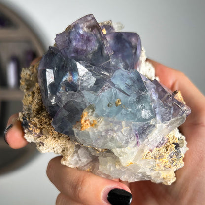 Blue Purple Glassy Fluorite