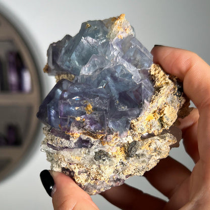 Blue Purple Glassy Fluorite