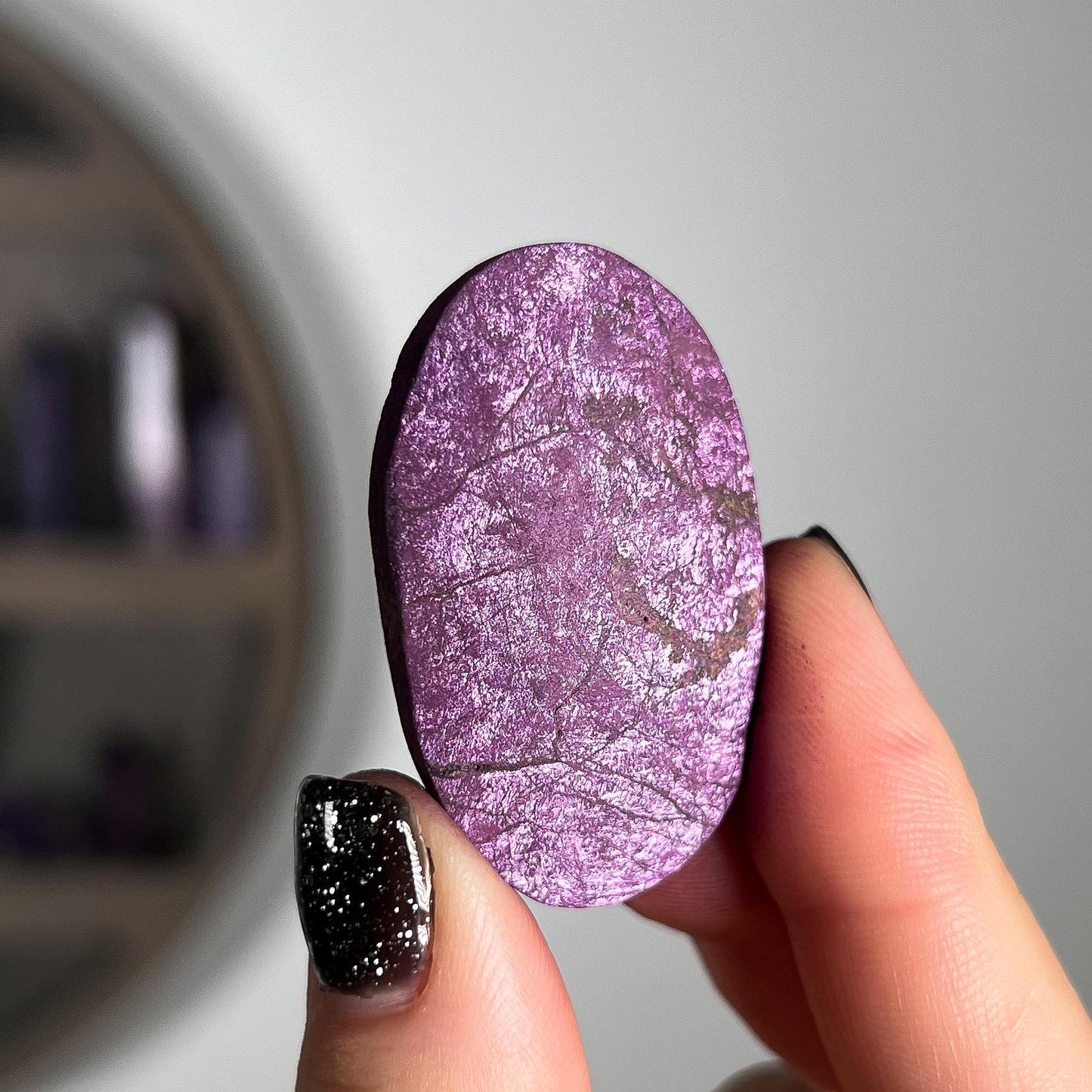 Purpurite Palm Stones