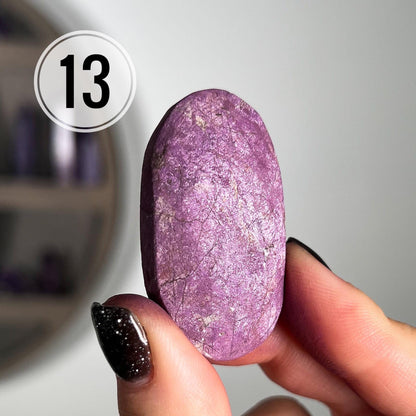 Purpurite Palm Stones