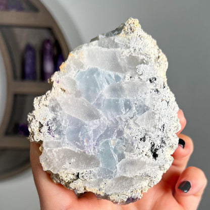 Blue Purple Glassy Fluorite
