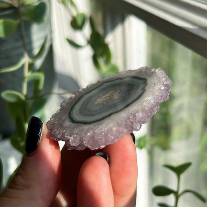Amethyst Stalactite Slice