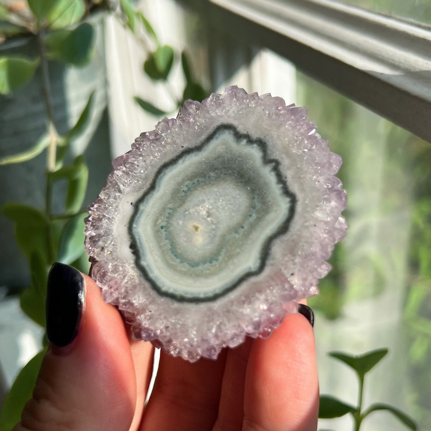 Amethyst Stalactite Slice