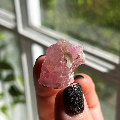 Crystallized Rose Quartz Cluster