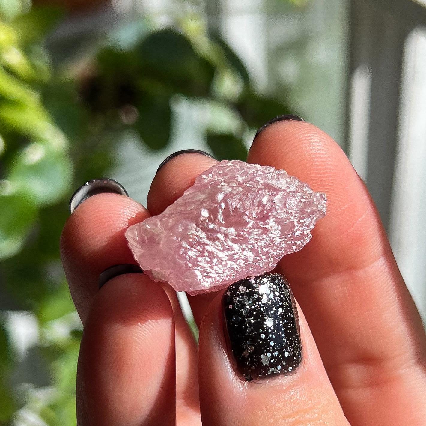Crystallized Rose Quartz Cluster