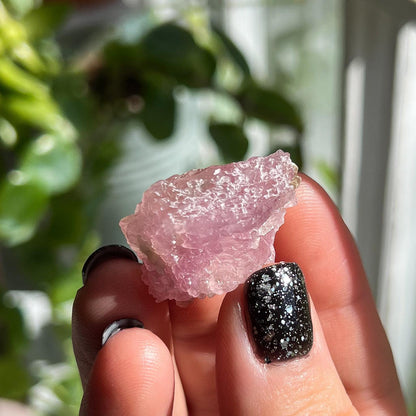 Crystallized Rose Quartz Cluster