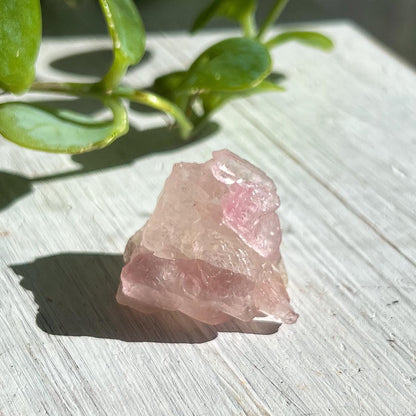 Crystallized Rose Quartz Cluster
