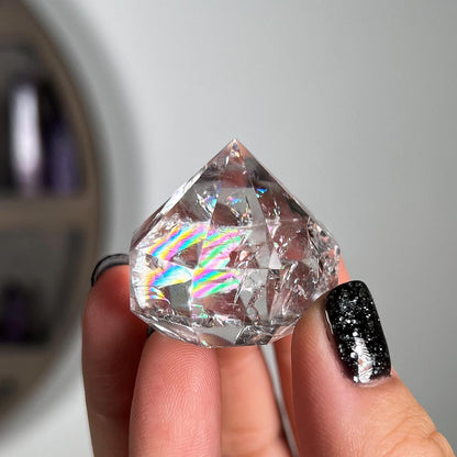 Rainbow Clear Quartz Diamond
