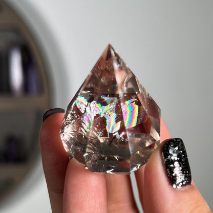 Rainbow Clear Quartz Diamond