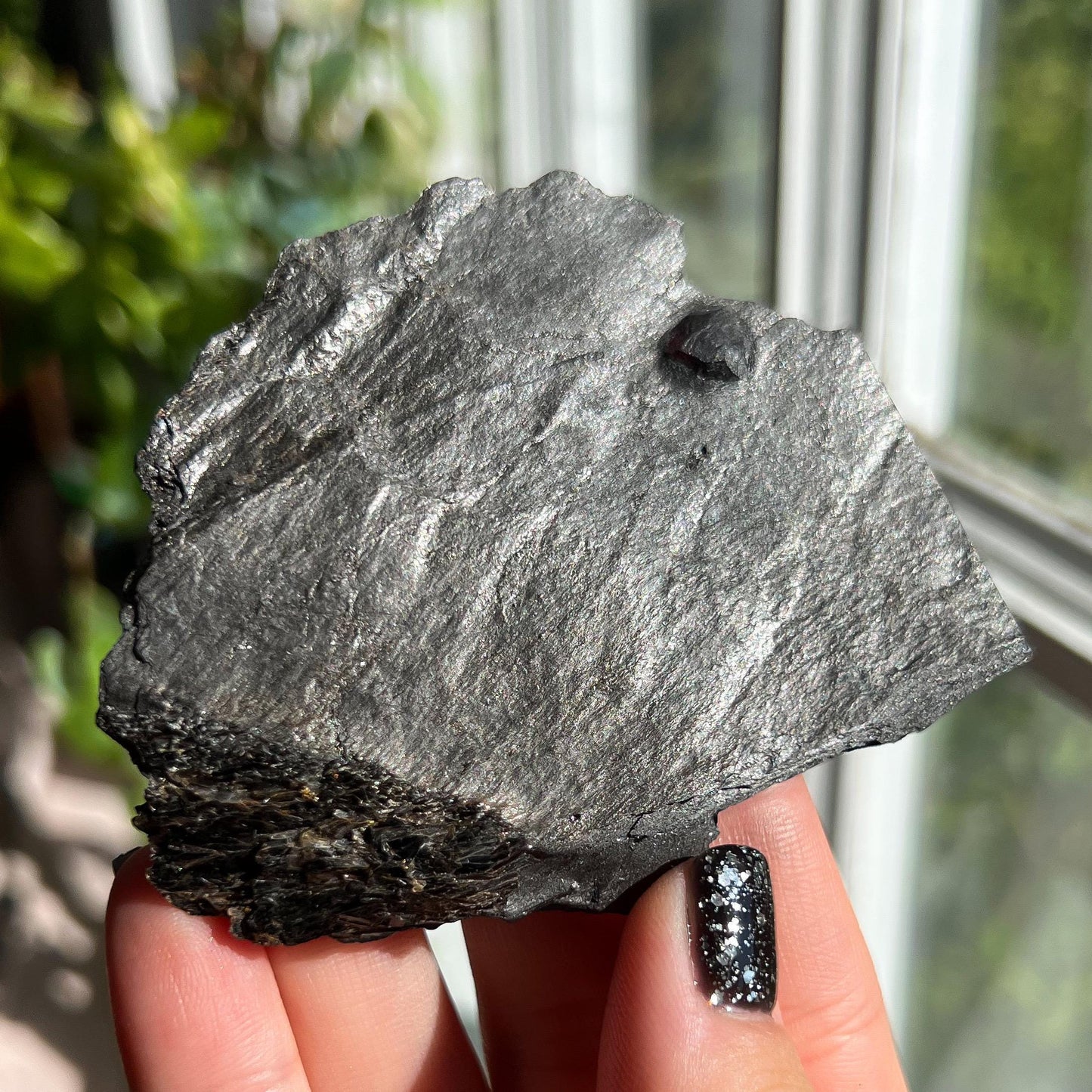 Large Garnet in Graphite