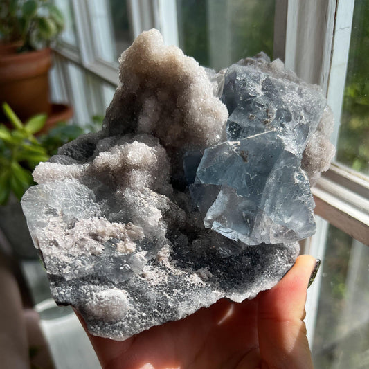 Blue Fluorite from La Viesca Mine