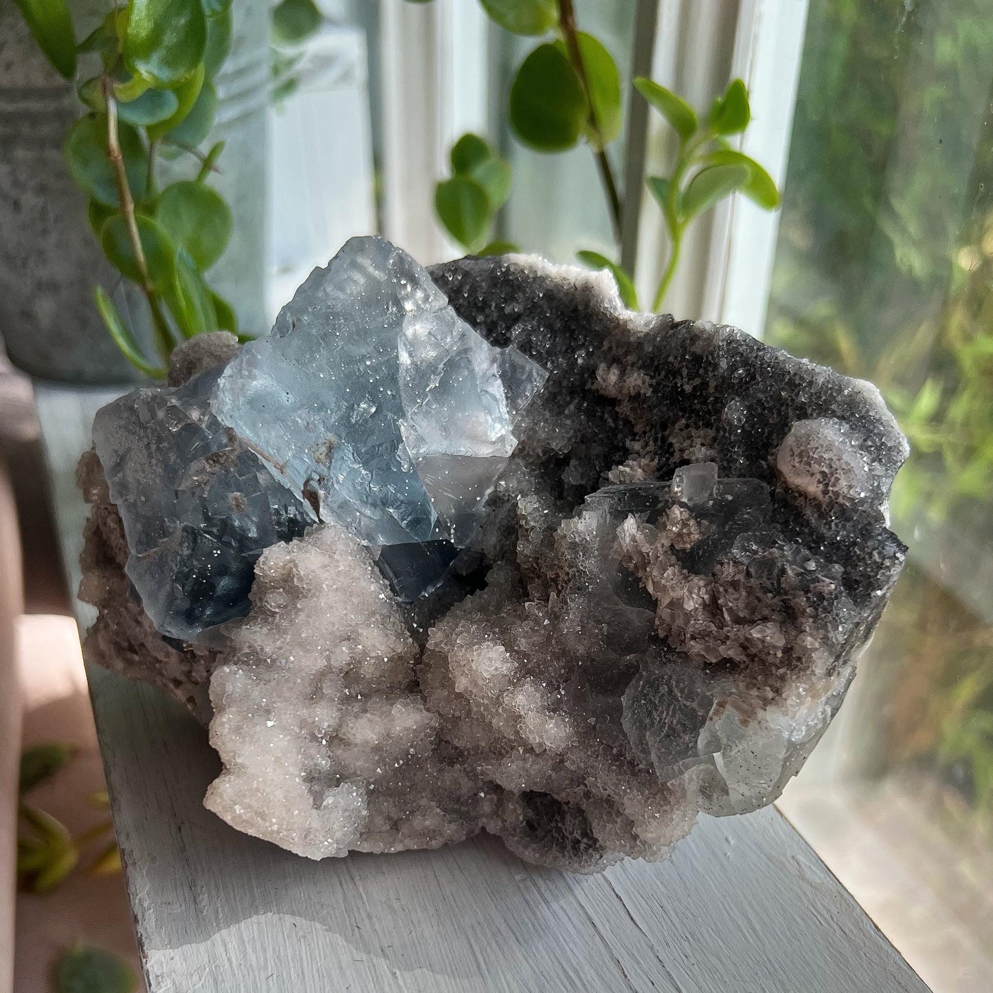 Blue Fluorite from La Viesca Mine