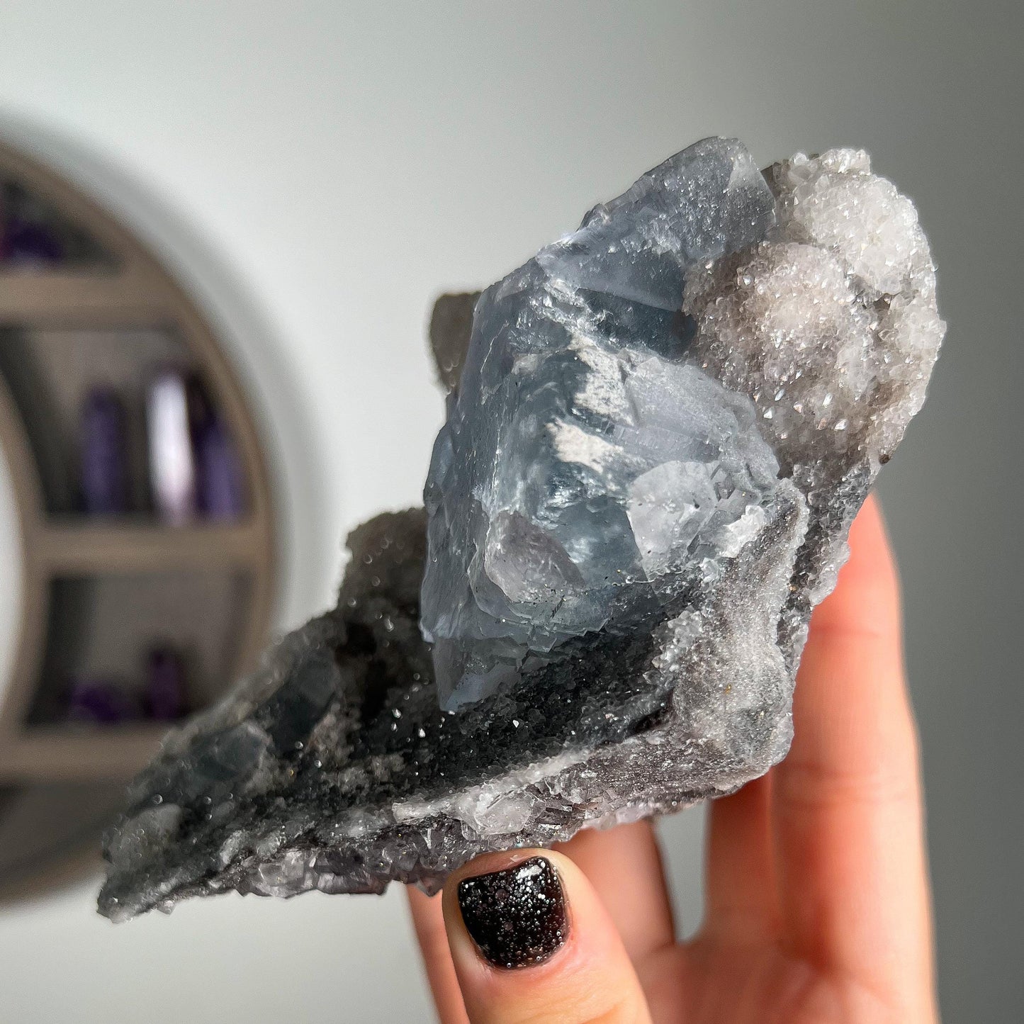 Blue Fluorite from La Viesca Mine