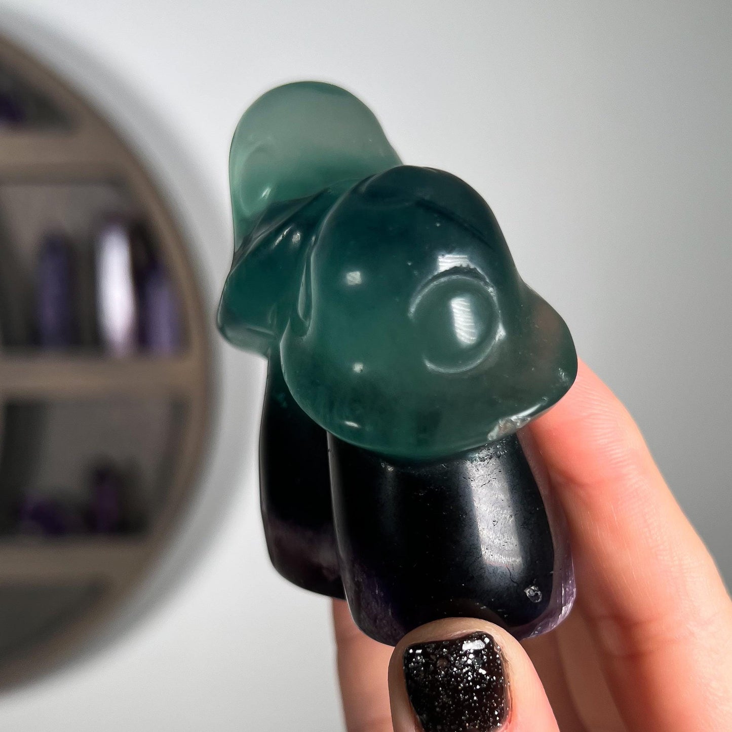 Rainbow Fluorite Mushroom