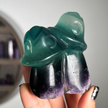 Rainbow Fluorite Mushroom
