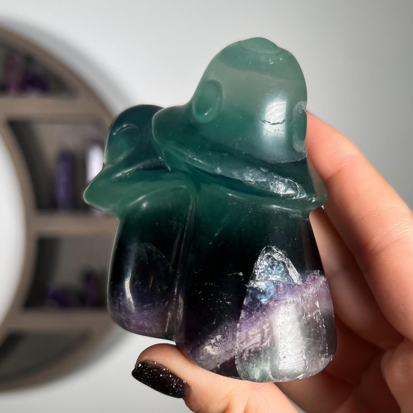 Rainbow Fluorite Mushroom