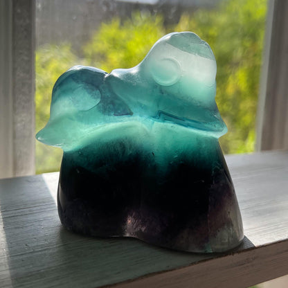 Rainbow Fluorite Mushroom