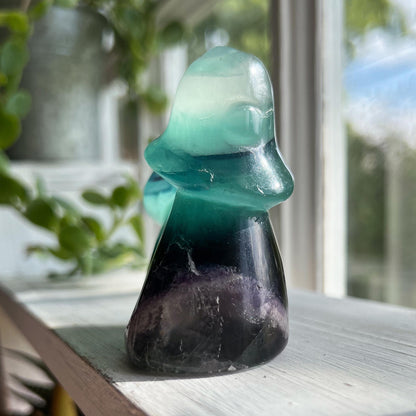 Rainbow Fluorite Mushroom