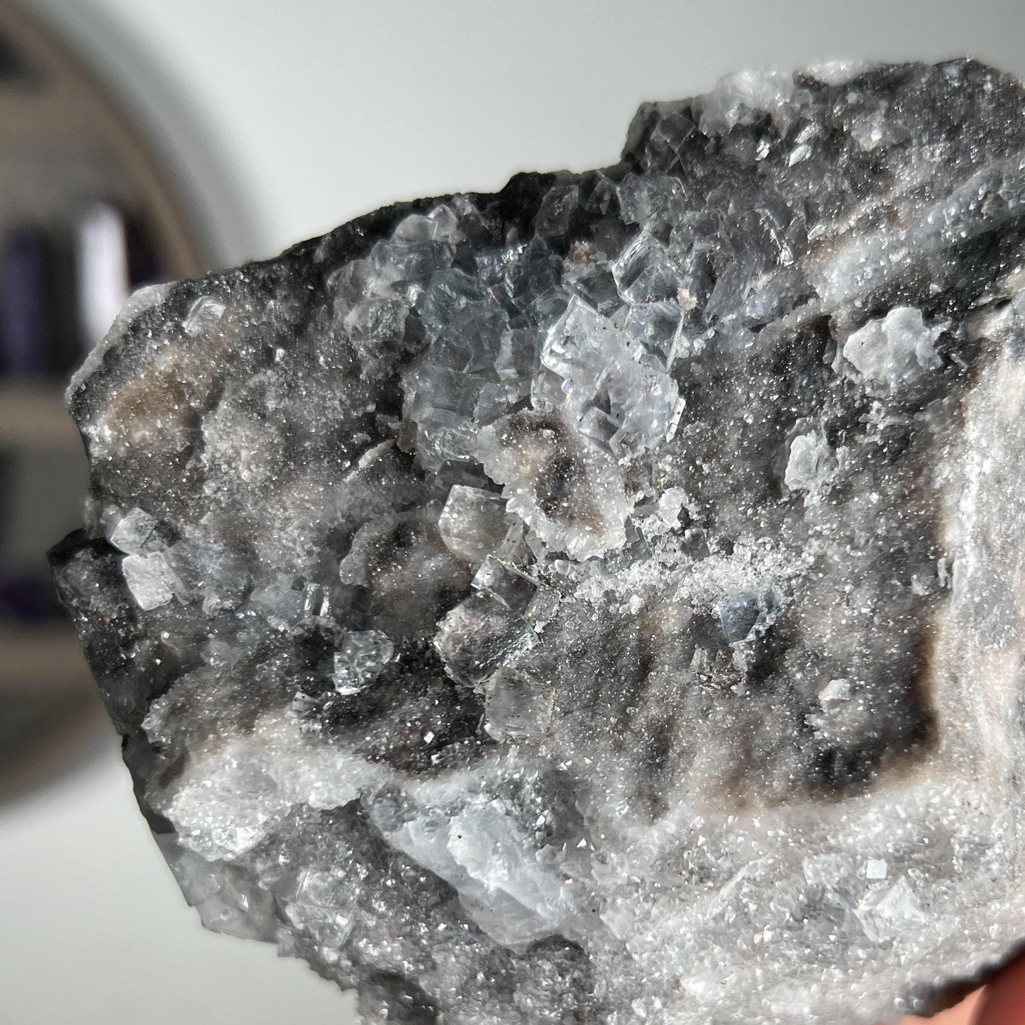 Blue Fluorite from La Viesca Mine