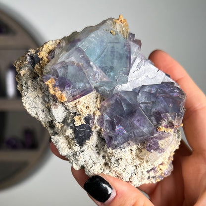 Blue Purple Glassy Fluorite