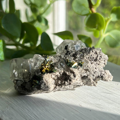 Marcasite Calcite Cluster