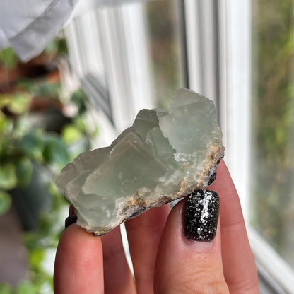 Etched Cubic Green Fluorite