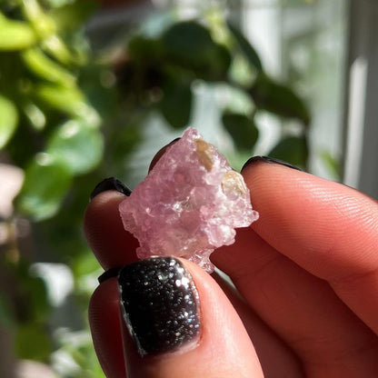 Crystallized Rose Quartz Cluster