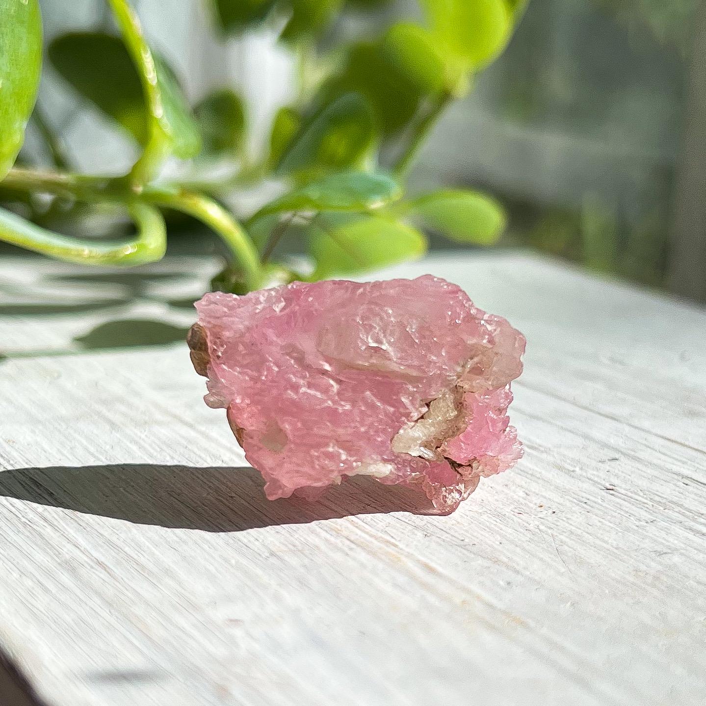 Crystallized Rose Quartz Cluster