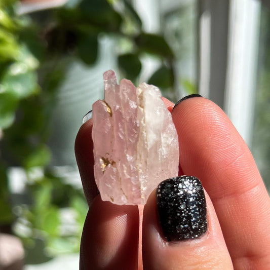 Crystallized Rose Quartz Cluster