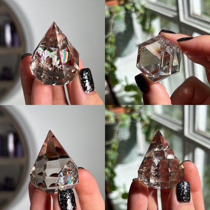 Rainbow Clear Quartz Diamond