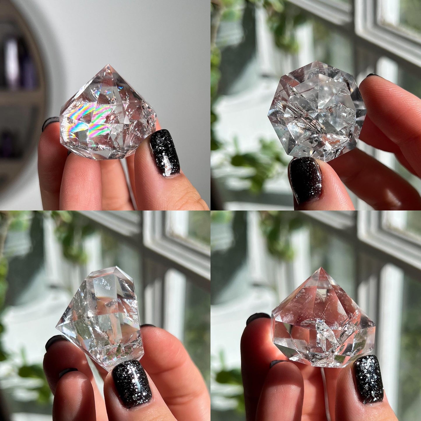Rainbow Clear Quartz Diamond