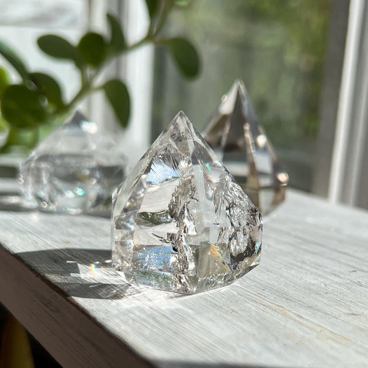 Rainbow Clear Quartz Diamond