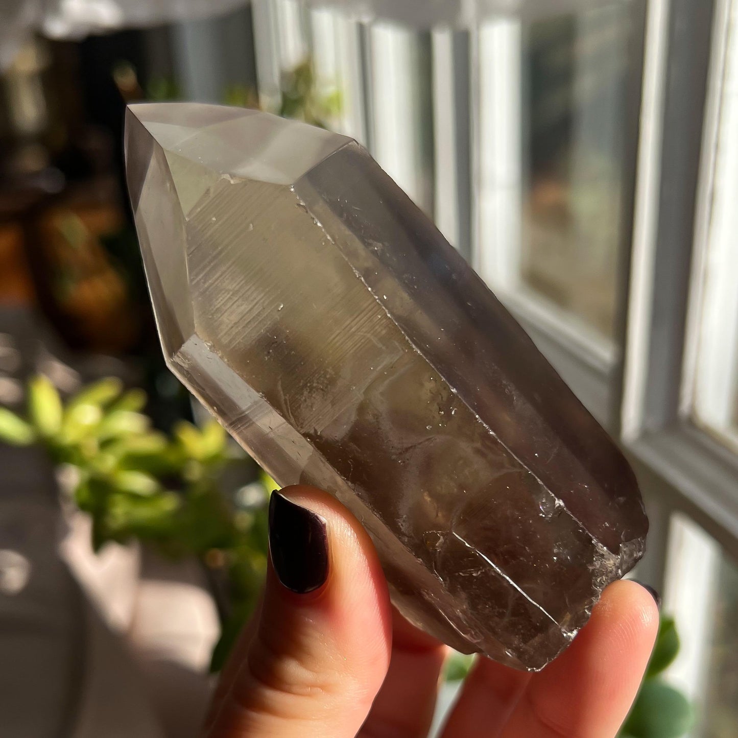 Smoky Lemurian Quartz Wand