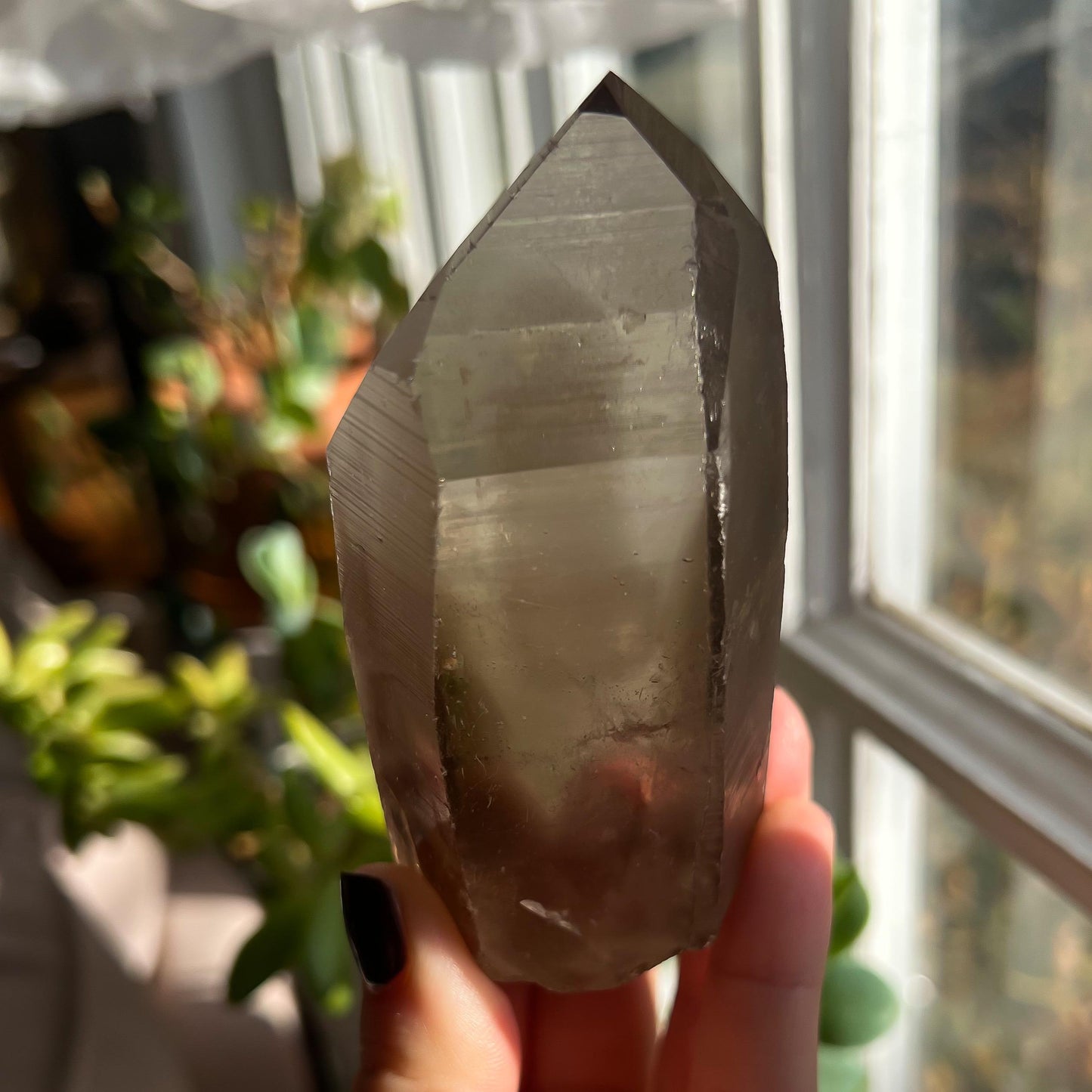 Smoky Lemurian Quartz Wand