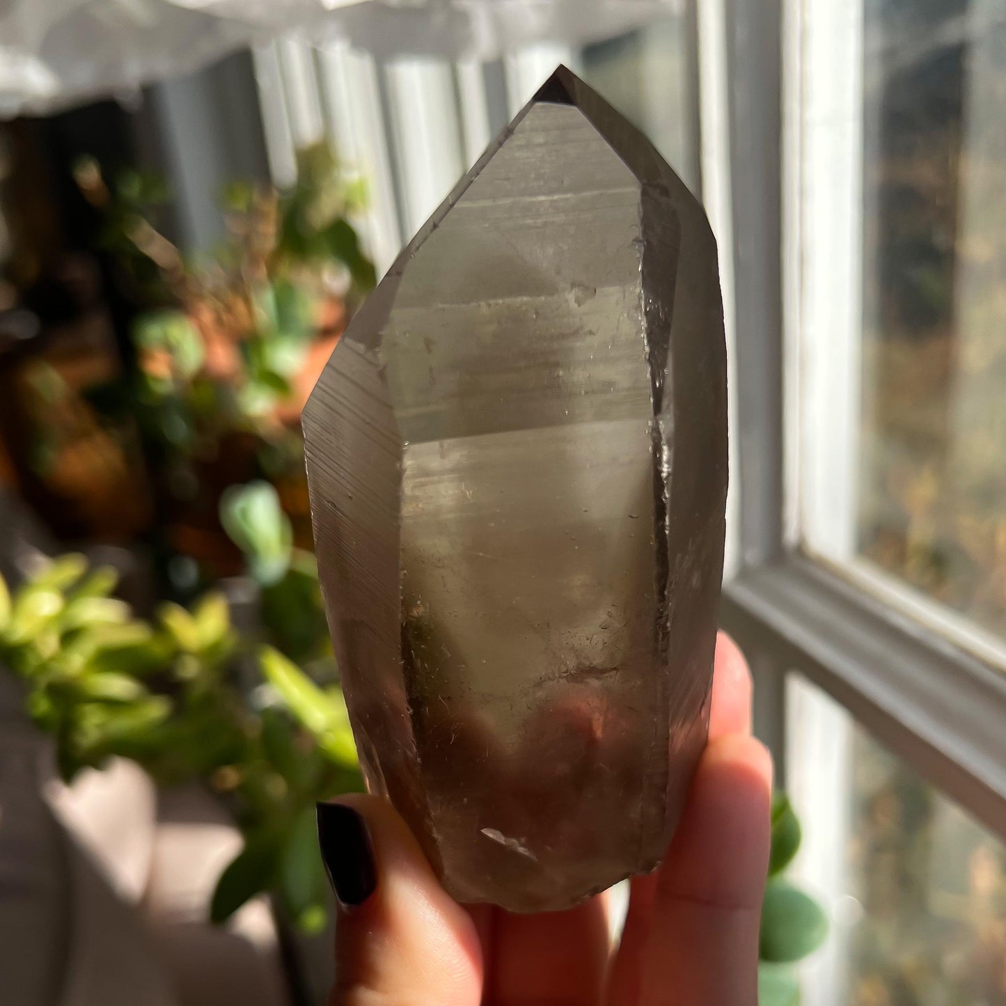 Smoky Lemurian Quartz Wand