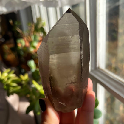 Smoky Lemurian Quartz Wand
