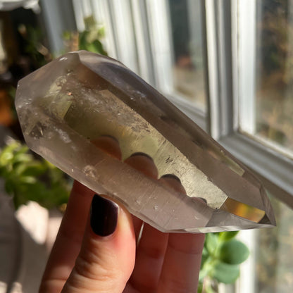 Smoky Lemurian Quartz Wand